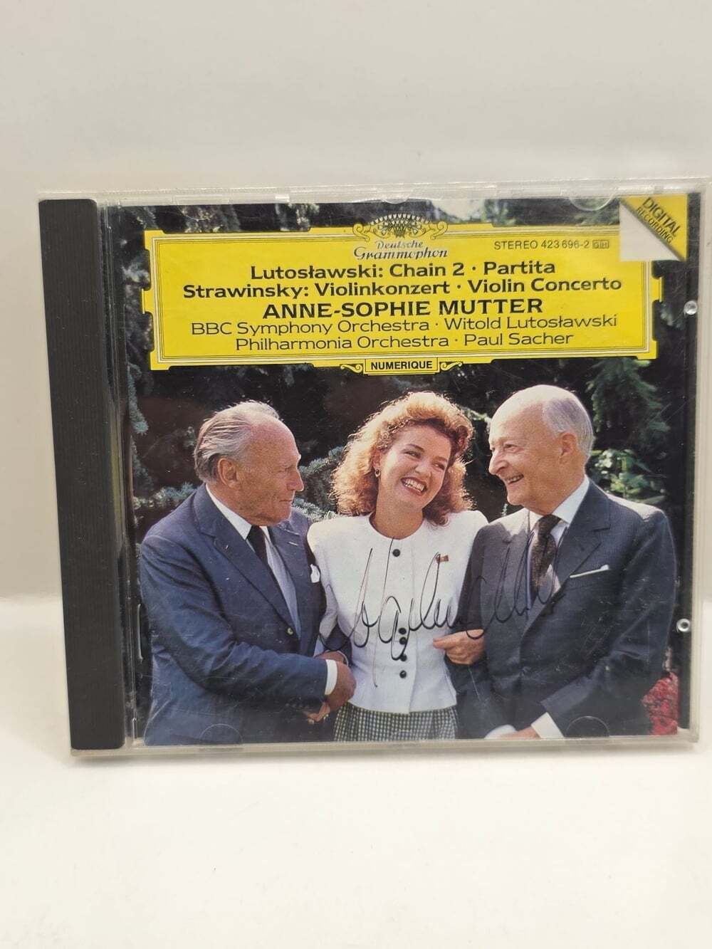Mutter Stravinsky Lutoslawski Violin Conc. Chain 2 Partita CD 1988 Classical DG